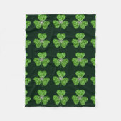 Shamrock parties scintillant Et Couverture Fleece  (Devant)