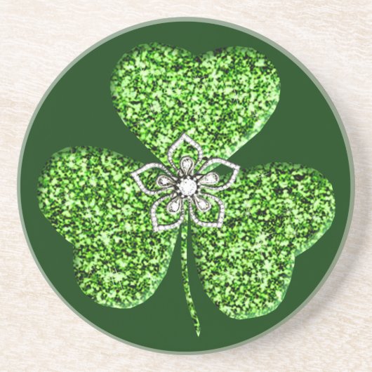 Shamrock parties scintillant Et Dessous de verre F (Devant)