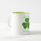 Shamrock parties scintillant Et Mug Fleur (Devant gauche)