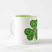 Shamrock parties scintillant Et Mug Fleur (Devant gauche)