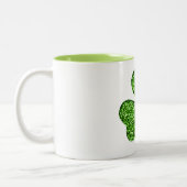Shamrock parties scintillant Et Mug Fleur (Gauche)