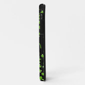  Shamrock-patroon, groen op zwart accessoire Case-Mate iPhone Case (Achterkant/links)