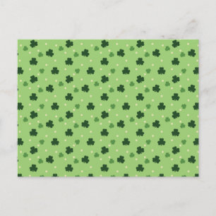 Shamrock Pattern-Briefkaart Briefkaart