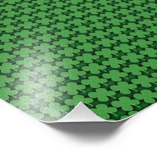 Shamrock Pattern Foto Afdruk (Hoek)