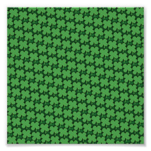 Shamrock Pattern Foto Afdruk