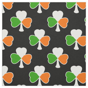 Shamrock Pattern   Ierse vlag Stof