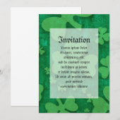 Shamrock Pattern Kaart (Voorkant / Achterkant)