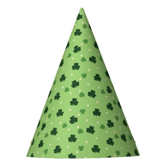 Shamrock Pattern Paper Party Petten Feesthoedjes (Voorkant)