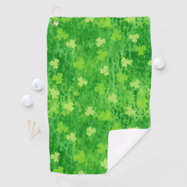 Shamrock Pattern - St Patricks Day - Golf Towel Golfhanddoek