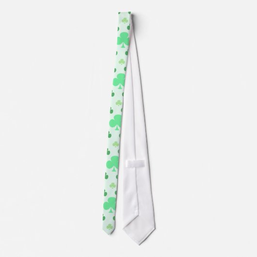 Shamrock Pattern Stropdas (Achterkant)