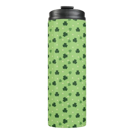Shamrock Pattern Tumbler Thermosbeker (Voorkant)
