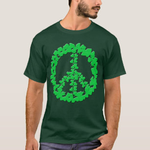 Shamrock Peace Sign-producten T-shirt