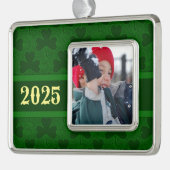 Shamrock Personalized Verzilverd Kader Ornament (Links)