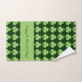 Shamrock Polka stipt St. Patrick's Day Personalize Handdoek (Handdoek)