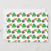 Shamrock Pot of Gold Rainbow St Patrick's Day Kaart (Achterkant)