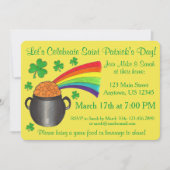 Shamrock Pot of Gold Rainbow St Patrick's Day Kaart (Voorkant)