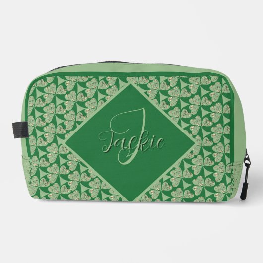 Shamrock Print Cut Sew Bag Toilettasje (Voorkant)