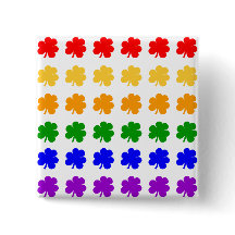 Shamrock Rainbow-Button