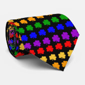 Shamrock Rainbow-Stropdas Stropdas (Opgerold)