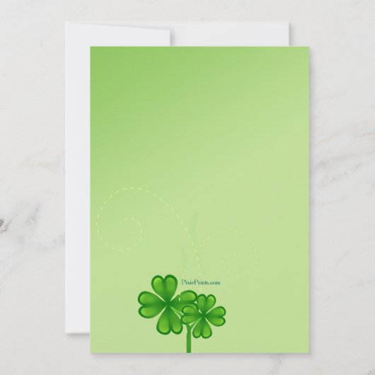Shamrock Road St. Patrick's Day Party Invitation (Dos)