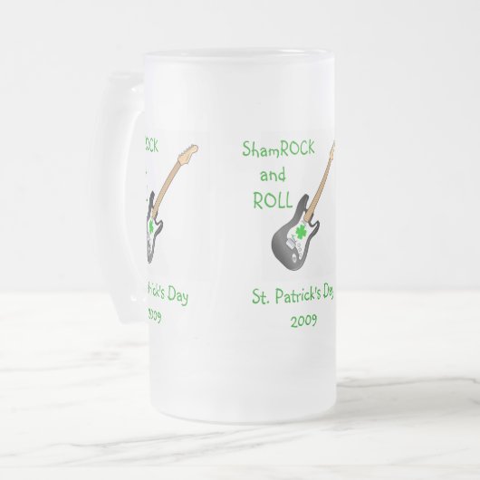 ShamROCK & Roll Beer Mok (Voorkant links)