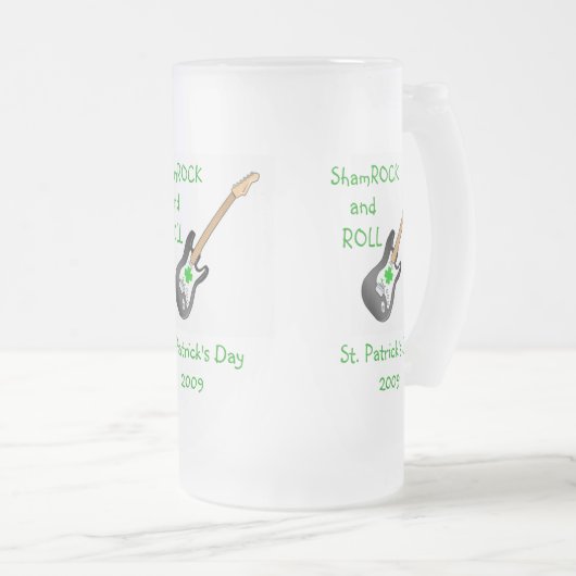 Shamrock & Roll Beer Mug (Devant droit)