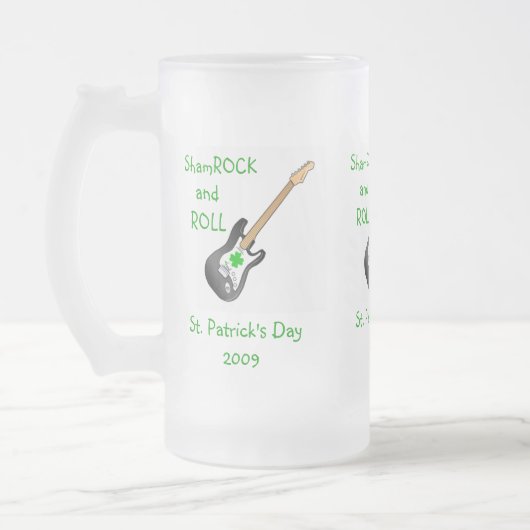 Shamrock & Roll Beer Mug (Gauche)