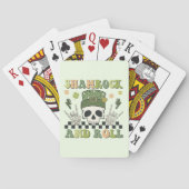 Shamrock & Roll - Skeleton Clover Pokerkaarten (Achterkant)
