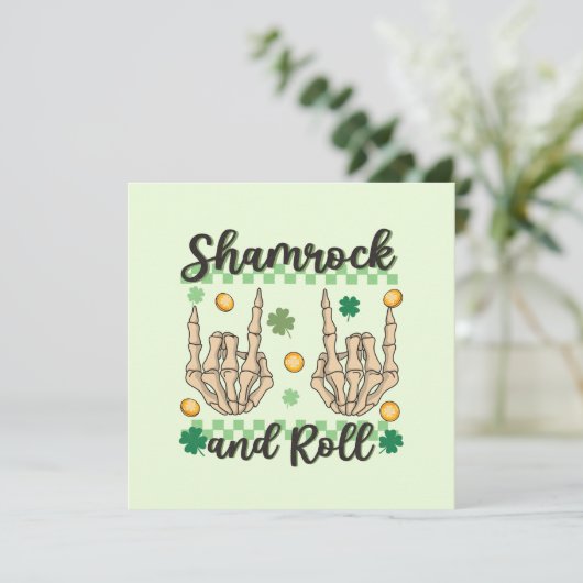 Shamrock & Roll - Skeleton Hand (Staand voorkant)