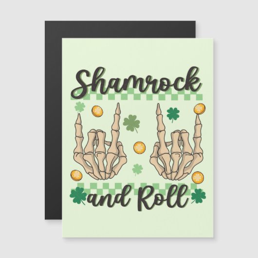 Shamrock & Roll - Skeleton Hand (Voorkant / Achterkant)