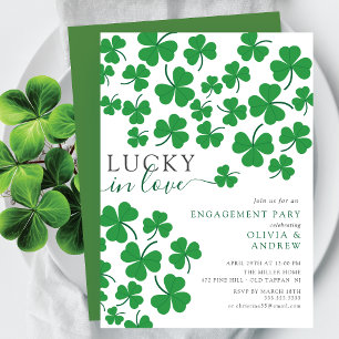 Shamrock Romance Lucky in Love Verloving Kaart
