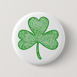 Shamrock Ronde Button 5,7 Cm