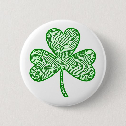 Shamrock Ronde Button 5,7 Cm (Voorkant)