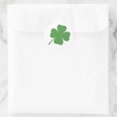 Shamrock Ronde Sticker (Tas)