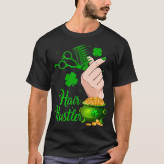 Shamrock schaar kam kapper kapsel St Pat T-shirt