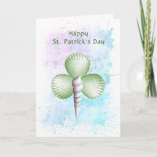 Shamrock Seashells St. Patrick's Day Kaart