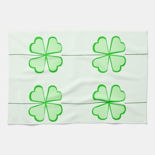 Shamrock 🍀 Serviettes de cuisine (Horizontal)