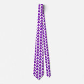 Shamrock Shape Plaid Purple Neck Tie Stropdas (Voorkant)