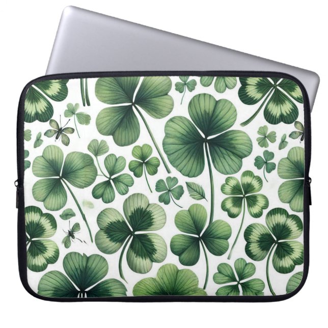 Shamrock Shuffle Laptop Sleeve (Voorkant)