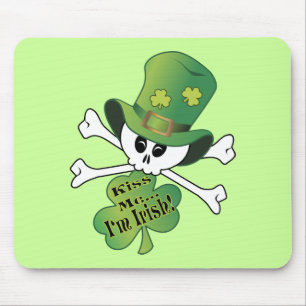 Shamrock Skull Muismat