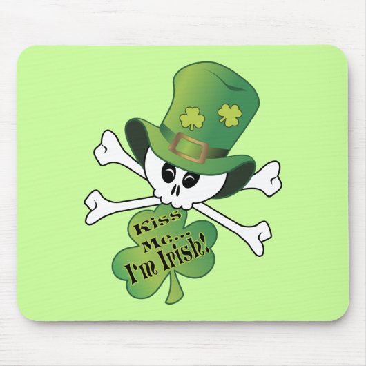 Shamrock Skull Muismat (Voorkant)