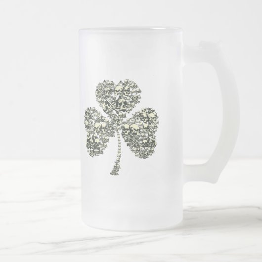 Shamrock Skulls Matglas Bierpul (Rechts)