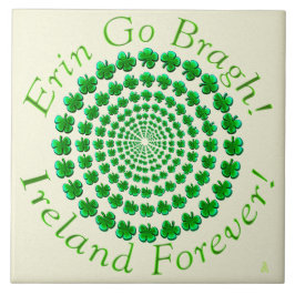 Shamrock Spin (keramische Tegel) Tegeltje