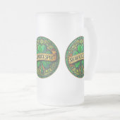 Shamrock Spirit Frosted Beer Mug (Devant droit)