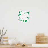 Shamrock Splatter Poster (Keuken)