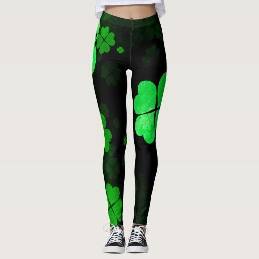Shamrock St. Patrick Leggings (Voorkant)