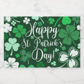 Shamrock St. Patrick Sparkling Wijnetiket (Enkel label)