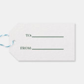 Shamrock St Patrick's Cadeaulabel (Achterkant Horizontaal)