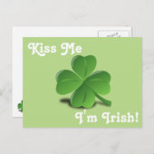 Shamrock St. Patrick's Day Briefkaart (Voorkant / Achterkant)