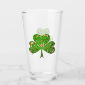 Shamrock St. Patrick's Day Glass Glas (Achterkant)